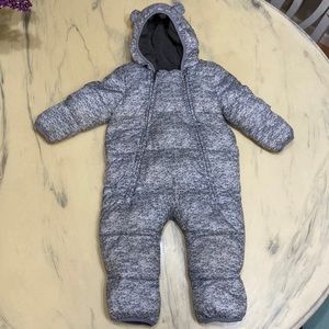 GAP winter overalls , gray, size 18 months
